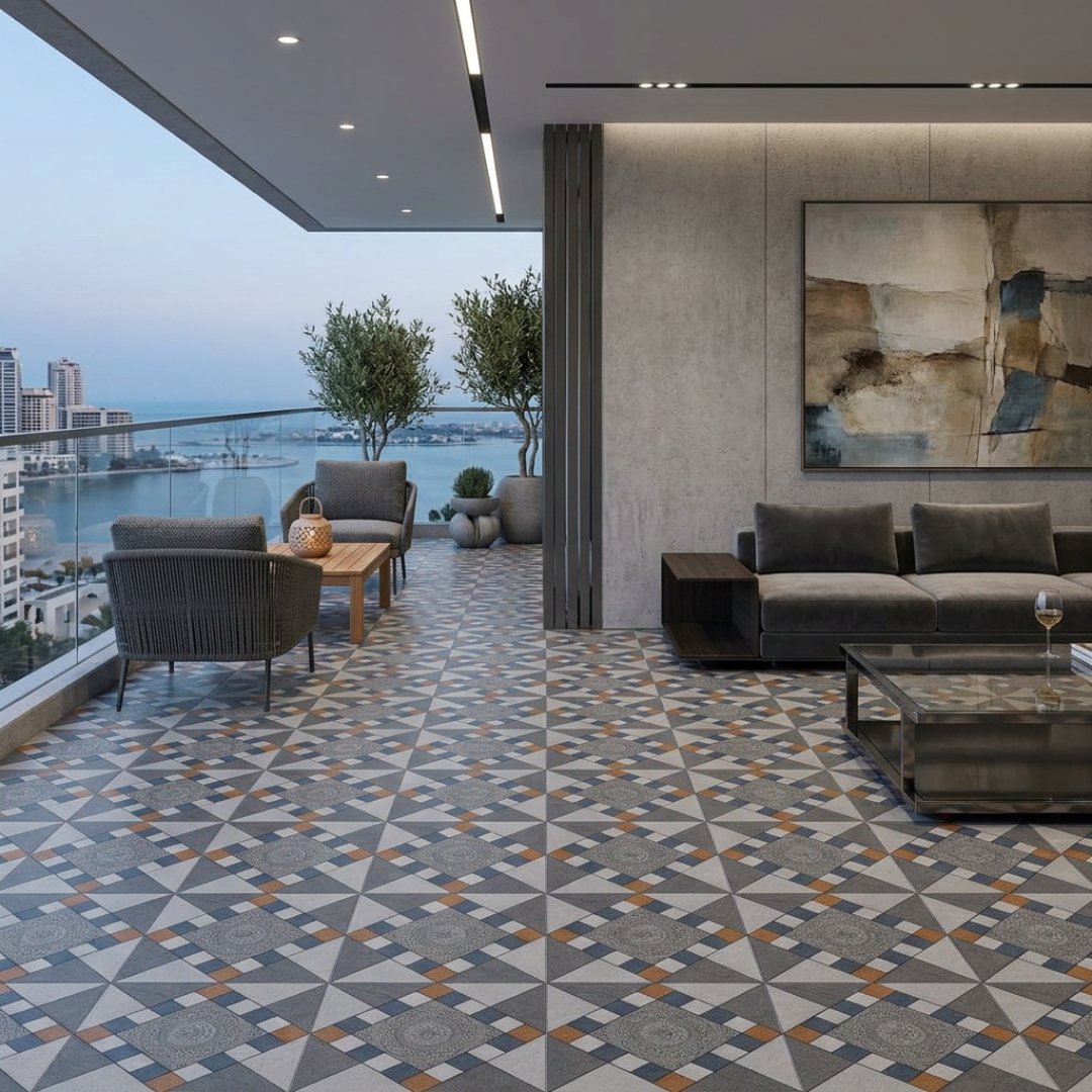 AL 12601 Geometrical Balcony / Terrace - My Home Studio